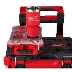 Milwaukee PACKOUT Red 30 oz. Tumbler -Tool Storage Online Shop red milwaukee modular tool storage systems 48 22 8393r 77 1000