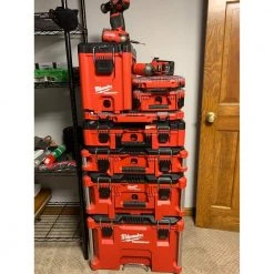 Milwaukee PACKOUT 10 in. Compact Portable Tool Box with Adjustable Dividers and Interior Storage Tray 25 Milwaukee PACKOUT 10 in. Compact Portable Tool Box with Adjustable Dividers and Interior Storage Tray -Tool Storage Online Shop red milwaukee modular tool storage systems 48 22 8422 4f 1000