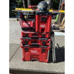 Milwaukee PACKOUT 10 in. Compact Portable Tool Box with Adjustable Dividers and Interior Storage Tray 23 Milwaukee PACKOUT 10 in. Compact Portable Tool Box with Adjustable Dividers and Interior Storage Tray -Tool Storage Online Shop red milwaukee modular tool storage systems 48 22 8422 77 1000
