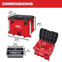 Milwaukee PACKOUT 22 in. Modular XL Tool Box 15 Milwaukee PACKOUT 22 in. Modular XL Tool Box -Tool Storage Online Shop red milwaukee modular tool storage systems 48 22 8429 40 1000