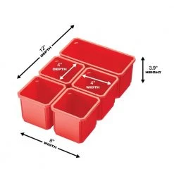 Milwaukee PACKOUT 11-Compartment Small Parts Organizer (3-Pack) -Tool Storage Online Shop red milwaukee modular tool storage systems 48 22 8430x3 66 1000