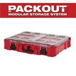 Milwaukee PACKOUT 11-Compartment Small Parts Organizer (3-Pack) -Tool Storage Online Shop red milwaukee modular tool storage systems 48 22 8430x3 fa 1000