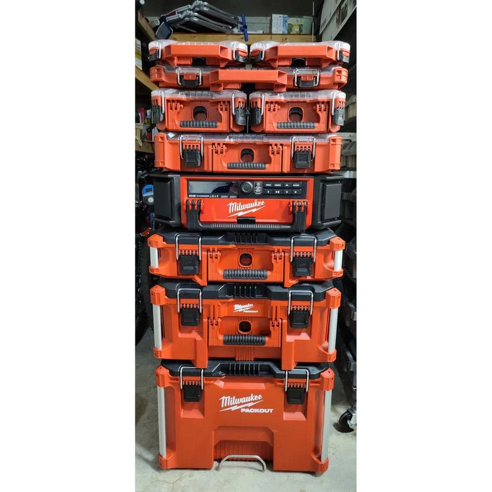 Milwaukee PACKOUT 11-Compartment Low-Profile Impact Resistant Portable Small Parts Organizer 8 Milwaukee PACKOUT 11-Compartment Low-Profile Impact Resistant Portable Small Parts Organizer - Image 7