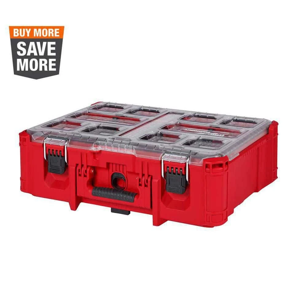 Milwaukee PACKOUT 20 in. Deep Organizer with 6 Compartments and Quick Adjust Dividers 3 Milwaukee PACKOUT 20 in. Deep Organizer with 6 Compartments and Quick Adjust Dividers
