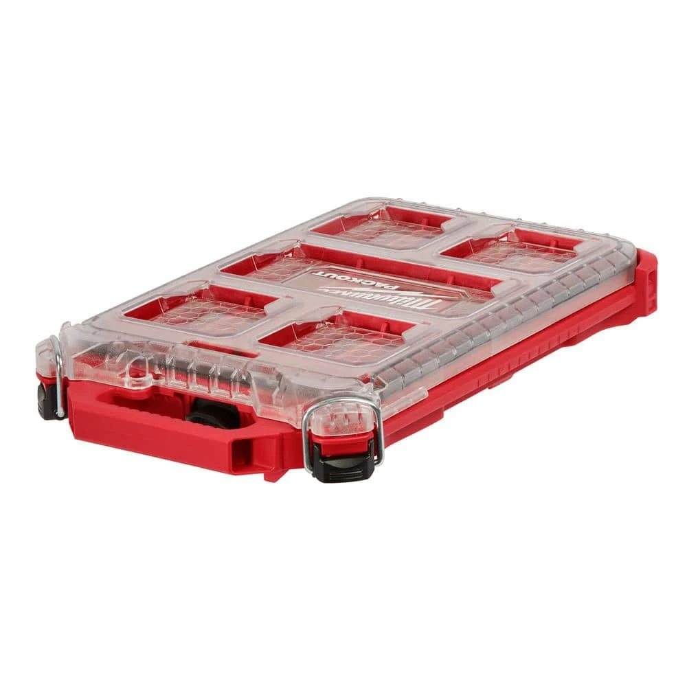 Milwaukee PACKOUT 5-Compartment Low-Profile Compact Small Parts Organizer 3 Milwaukee PACKOUT 5-Compartment Low-Profile Compact Small Parts Organizer