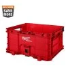 Milwaukee PACKOUT 18.6 in. Tool Storage Crate Bin with Carrying Handles and 50 lbs. Weight Capacity -Tool Storage Online Shop red milwaukee modular tool storage systems 48 22 8440 64 1000