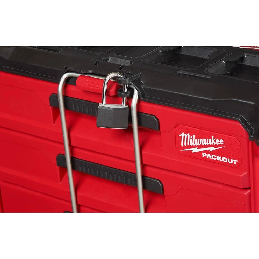 Milwaukee PACKOUT 22 in. Modular 3-Drawer Tool Box with Metal Reinforced Corners 7 Milwaukee PACKOUT 22 in. Modular 3-Drawer Tool Box with Metal Reinforced Corners - Image 5