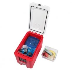 Milwaukee PACKOUT 10 in. Red 16 qt. Compact Cooler -Tool Storage Online Shop red milwaukee modular tool storage systems 48 22 8460 a0 1000
