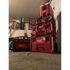 Milwaukee PACKOUT 10 in. Red 16 qt. Compact Cooler -Tool Storage Online Shop red milwaukee modular tool storage systems 48 22 8460 c3 1000