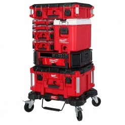 Milwaukee PACKOUT 10 in. Red 16 qt. Compact Cooler -Tool Storage Online Shop red milwaukee modular tool storage systems 48 22 8460 fa 1000