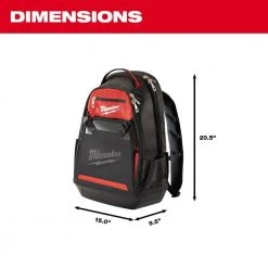 Milwaukee 10 in. Jobsite Backpack with 25 ft. x 1 in. Compact Magnetic Tape Measure (2-Pack) -Tool Storage Online Shop red milwaukee tool bags 48 22 8200 48 22 0325g a0 1000