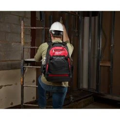 Milwaukee 10 in. Jobsite Backpack with 25 ft. x 1 in. Compact Magnetic Tape Measure (2-Pack) -Tool Storage Online Shop red milwaukee tool bags 48 22 8200 48 22 0325g c3 1000