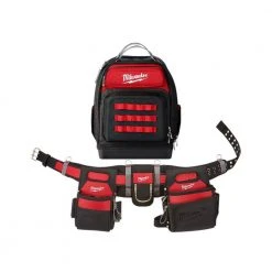 Milwaukee Adjustable Electricians Work Belt with Ultimate Jobsite Backpack