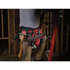 Milwaukee Adjustable Electricians Work Belt with 19 oz. Hickory Framing Hammer -Tool Storage Online Shop red milwaukee tool belts 48 22 8110 48 22 9419 76 1000