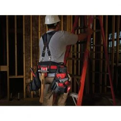 Milwaukee General Contractor Work Belt with Suspension Rig and Fastback Folding Knives (2-Pack) -Tool Storage Online Shop red milwaukee tool belts 48 22 8120 48 22 1503 31 1000