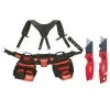 Milwaukee General Contractor Work Belt with Suspension Rig and Fastback Folding Knives (2-Pack) -Tool Storage Online Shop red milwaukee tool belts 48 22 8120 48 22 1503 64 1000