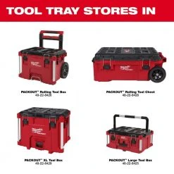 Milwaukee PACKOUT Tool Tray with Quick Adjust Dividers -Tool Storage Online Shop red modular tool storage systems 48 22 8045 66 1000
