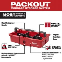 Milwaukee PACKOUT Tool Tray with Quick Adjust Dividers -Tool Storage Online Shop red modular tool storage systems 48 22 8045 c3 1000