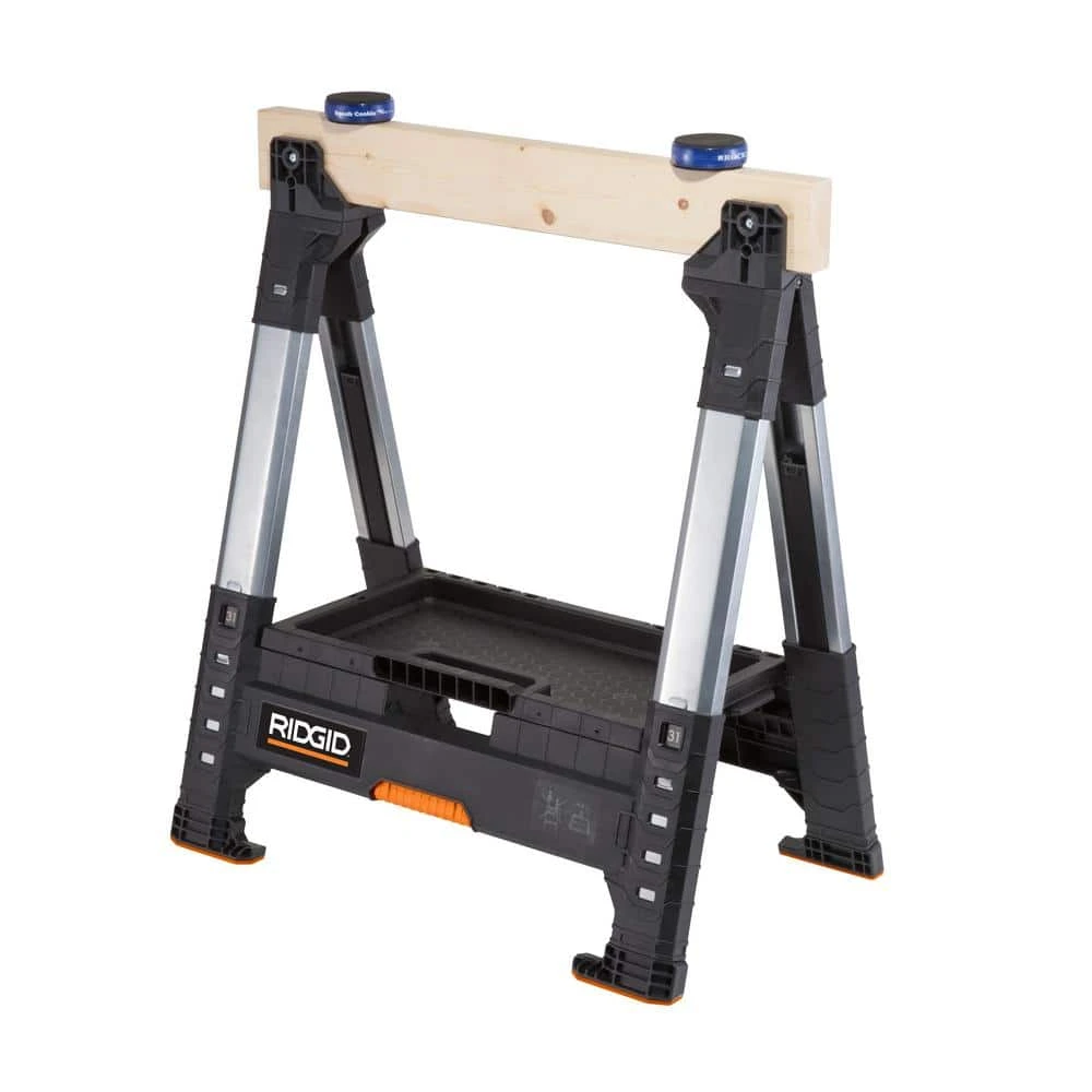 RIDGID 32 in. Adjustable Folding Sawhorse 12 RIDGID 32 in. Adjustable Folding Sawhorse - Image 10