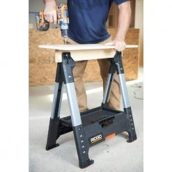 RIDGID 32 in. Adjustable Folding Sawhorse 21 RIDGID 32 in. Adjustable Folding Sawhorse -Tool Storage Online Shop ridgid saw horses 230710 66 1000