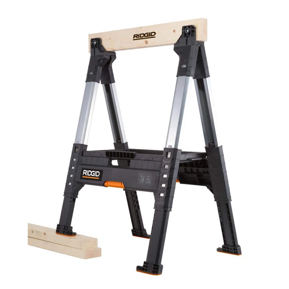 RIDGID 32 in. Adjustable Folding Sawhorse 14 RIDGID 32 in. Adjustable Folding Sawhorse - Image 12