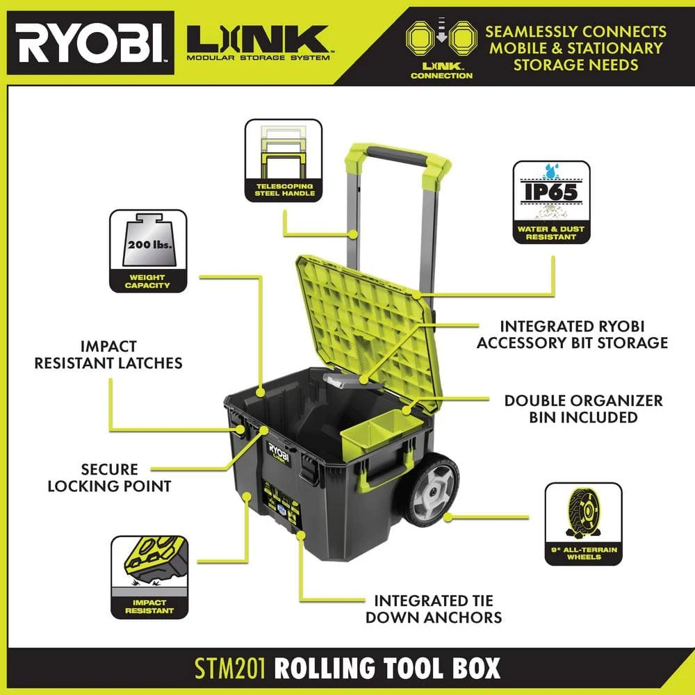 RYOBI LINK Rolling Tool Box 5 RYOBI LINK Rolling Tool Box - Image 3