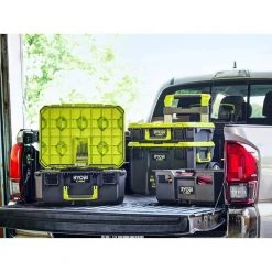 RYOBI LINK Rolling Tool Box with LINK Medium Tool Box and LINK Standard Tool Box -Tool Storage Online Shop ryobi green ryobi modular tool storage systems stm201 stm102 stm101 44 1000