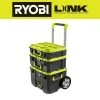 RYOBI LINK Rolling Tool Box with LINK Medium Tool Box and LINK Standard Tool Box 1 RYOBI LINK Rolling Tool Box with LINK Medium Tool Box and LINK Standard Tool Box -Tool Storage Online Shop ryobi green ryobi modular tool storage systems stm201 stm102 stm101 64 1000