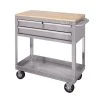 Husky 36 in. 3-Drawer with Solid Wood Top, Stainless Steel Utility Cart 1 Husky 36 in. 3-Drawer with Solid Wood Top, Stainless Steel Utility Cart -Tool Storage Online Shop stainless steel tool carts houc3603bjx1 64 1000