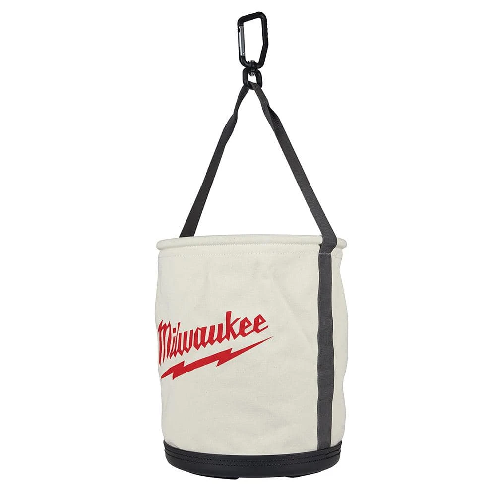 Milwaukee 12 in. Canvas Utility Bucket Tool Bag 5 Milwaukee 12 in. Canvas Utility Bucket Tool Bag - Image 3