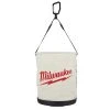 Milwaukee 12 in. Canvas Utility Bucket Tool Bag -Tool Storage Online Shop white black milwaukee tool bags 48 22 8271 64 1000