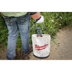 Milwaukee 12 in. Canvas Utility Bucket Tool Bag 14 Milwaukee 12 in. Canvas Utility Bucket Tool Bag -Tool Storage Online Shop white black milwaukee tool bags 48 22 8271 fa 1000