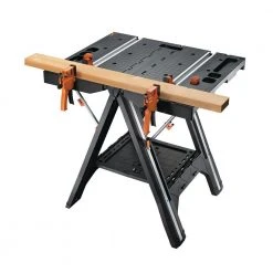 Worx Pegasus Multi-Function Work Table and Sawhorse with Quick Clamps and Holding Pegs -Tool Storage Online Shop worx saw horses wx051 4f 1000