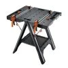 Worx Pegasus Multi-Function Work Table and Sawhorse with Quick Clamps and Holding Pegs -Tool Storage Online Shop worx saw horses wx051 64 1000