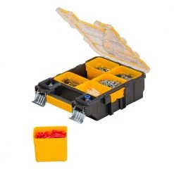 DEWALT 6-Compartments Small Parts Organizer -Tool Storage Online Shop yellow black dewalt small parts organizers dwst14735 c3 1000