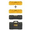 DEWALT 22 in. ToughSystem 2.0 Deep Tool Tray with ToughSystem 2.0 Deep Tool Tray, ToughSystem 2.0 Small and Large Tool Boxes