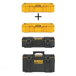DEWALT 22 in. ToughSystem 2.0 Deep Tool Tray with ToughSystem 2.0 Deep Tool Tray, ToughSystem 2.0 Small and Large Tool Boxes