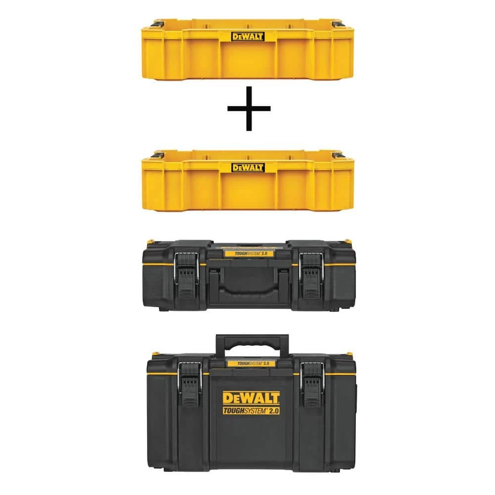 DEWALT 22 in. ToughSystem 2.0 Deep Tool Tray with ToughSystem 2.0 Deep Tool Tray, ToughSystem 2.0 Small and Large Tool Boxes 3 DEWALT 22 in. ToughSystem 2.0 Deep Tool Tray with ToughSystem 2.0 Deep Tool Tray, ToughSystem 2.0 Small and Large Tool Boxes